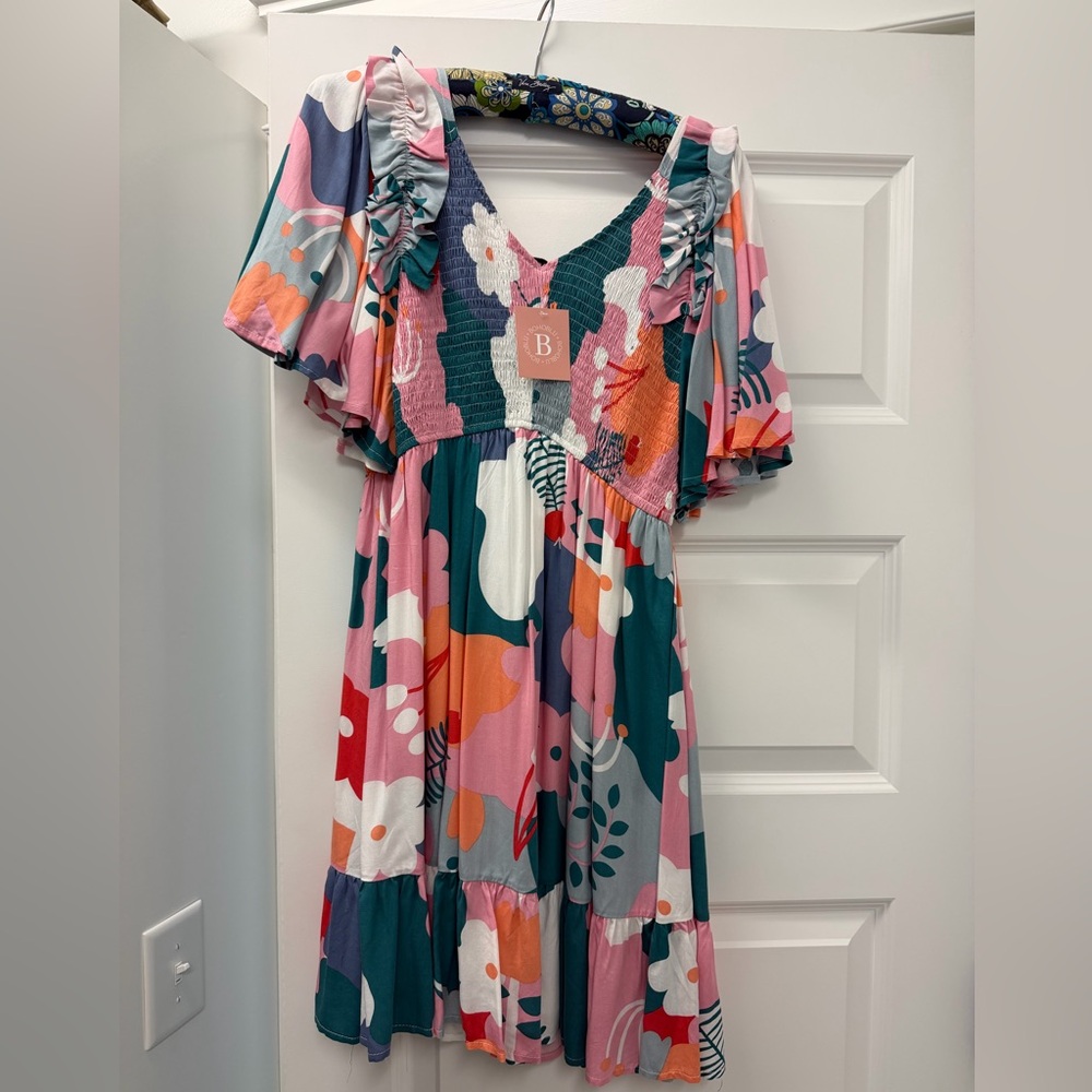 Colorful Floral Maxi Dress